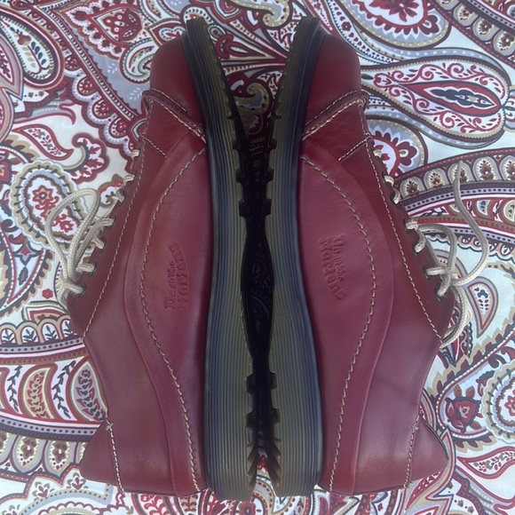 🏴󠁧󠁢󠁥󠁮󠁧󠁿 Vintage Dr. Martens MIE Red 7 Eye Casual Oxfords UK 5 - Picture 17 of 17